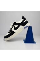 Stylish casual sneakers on blue cone display